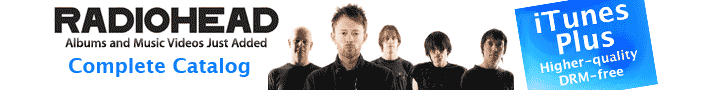 radiohead complete catalog on itunes
