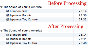 podcast before and after