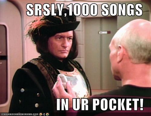 SRSLY, 1000 songs in your pocket