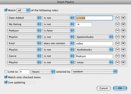 master-tunequest-playlist master tunequest smart playlist selectors